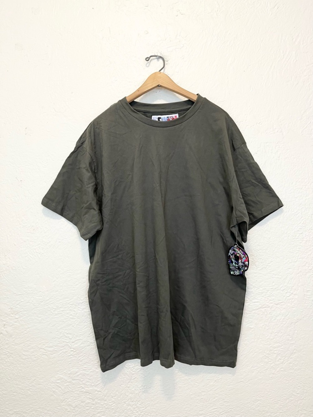 Rebel Vengeance T-Shirt Olive Green Short Sleeve 3XL